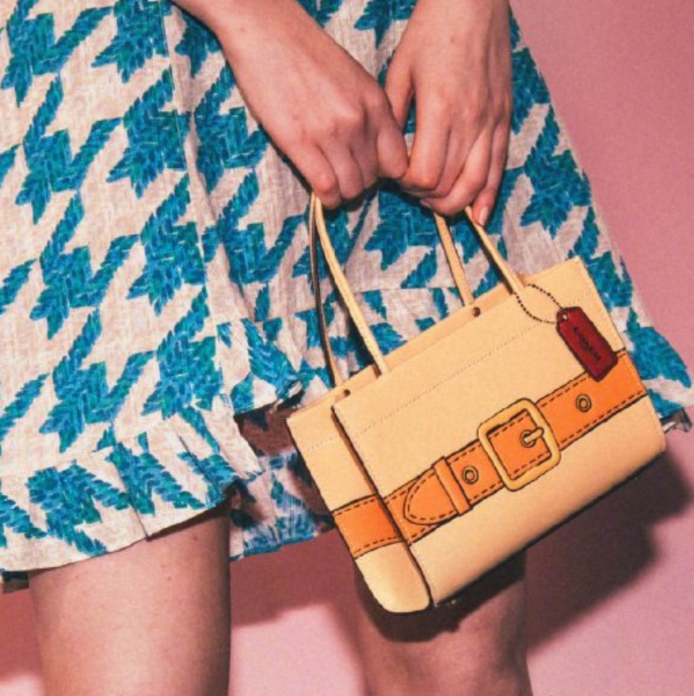 COACH Cashin Carry Tote 20 With Trompe L'oeil Print